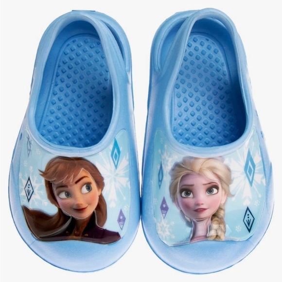 Josmo Girls Clog Water Slides Frozen Summer Sandal Character Slip On Clogs - Picture 1 of 11
